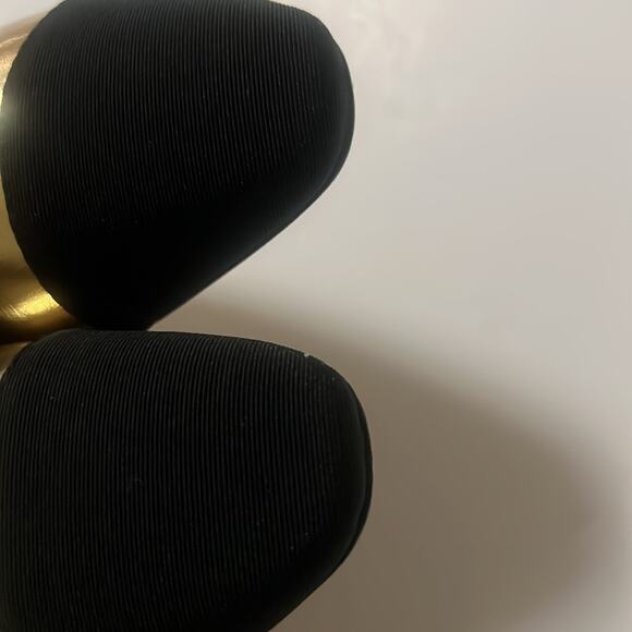 CHANEL LAMINATED LAMBSKIN GROSGRAIN‎ CAP TOE CC SLINGBACK FLATS SZ 37 - Picture 10 of 10